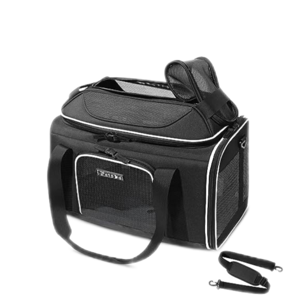 Pet Carrier Bag with Mesh Panels